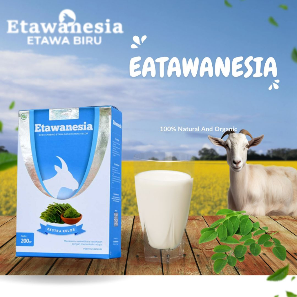 

susu kambing estrak daun kelor etawanesia