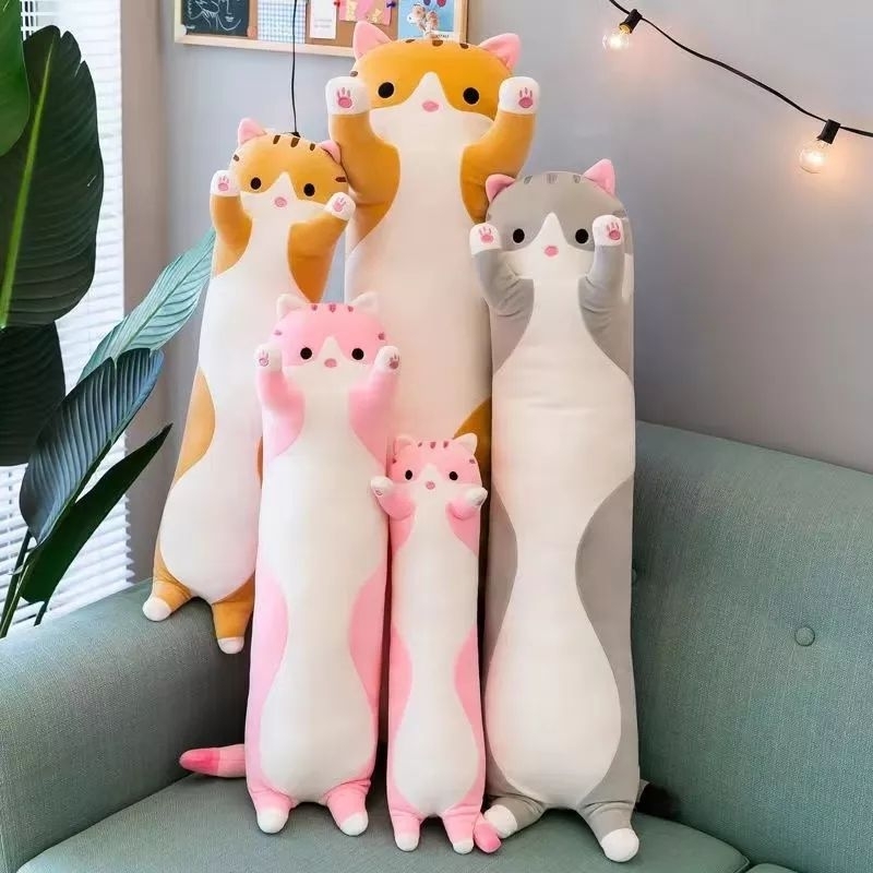 Bantal Guling Boneka kucing/Guling kucing/Bantal Guling Lembut/Bantal Guling murah/Bantal Guling cat