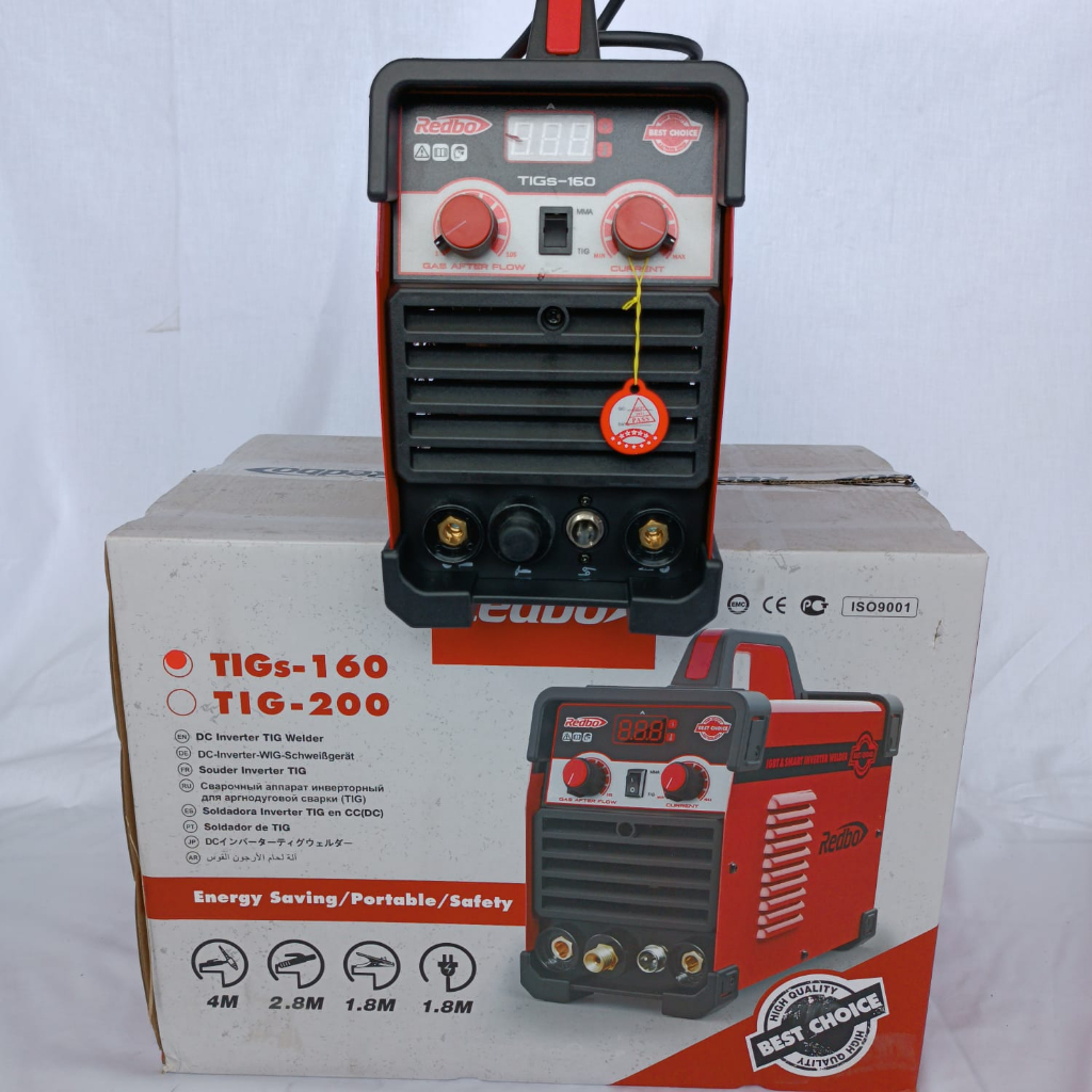 REDBO TIG160 Mesin las gas argon Inventer las mesin las stainless steel gas TIG 160 Mesin Las Inverter Argon TIG-160A REDBO MESIN LAS ARGON redbo tigs160