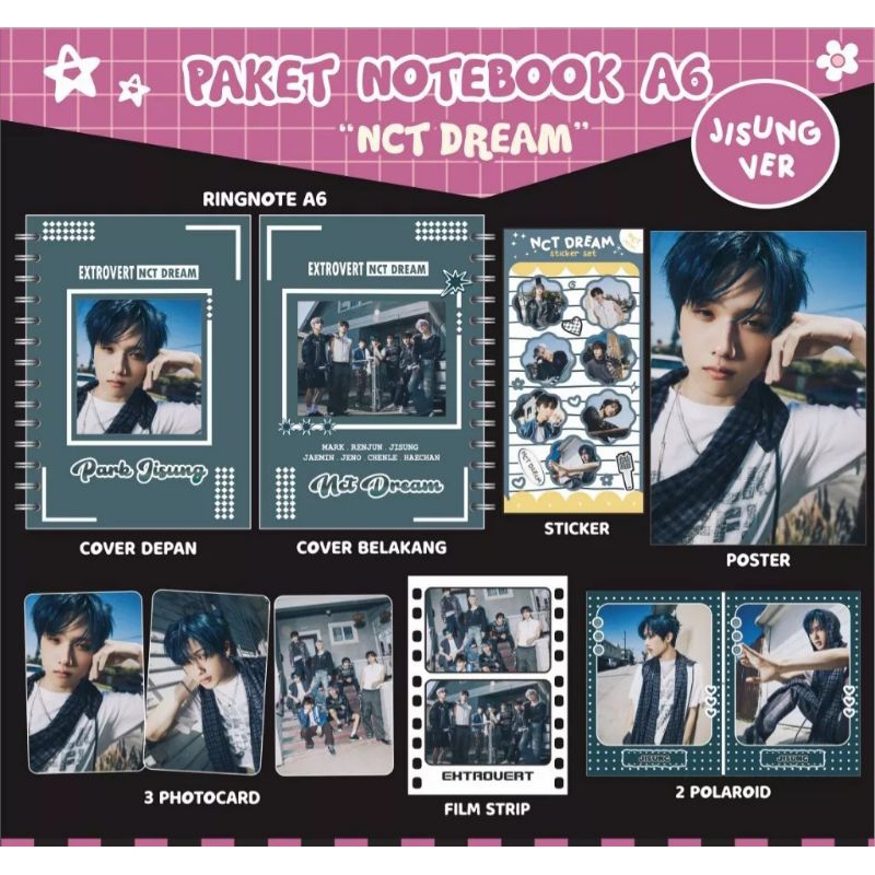 

PAKET HEMAT PREMIUM NOTEBOOK A6 NCT DREAM - EXTROVERT