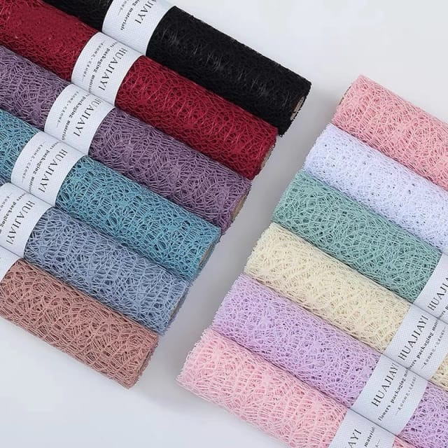 

(Per lembar) Korean Net / Korean Mesh Premium Import / Korean Mesh Floral / Flower Mesh / Jaring Buket