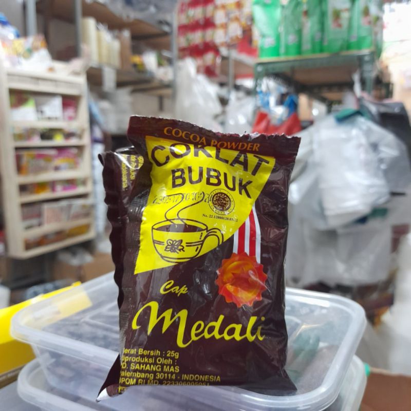 

coklat Bubuk medali