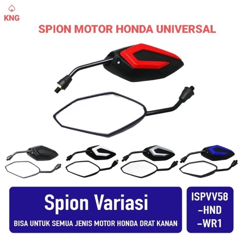 Kaca Spion Motor Honda Vario Beat Scoopy Megapro Tiger Variasi 4 Pilihan Warna