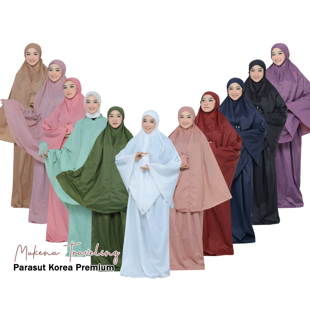 Gratis Ongkir Mukena Travel Parasut Korea Tas Serut Polos Mukena Traveling
