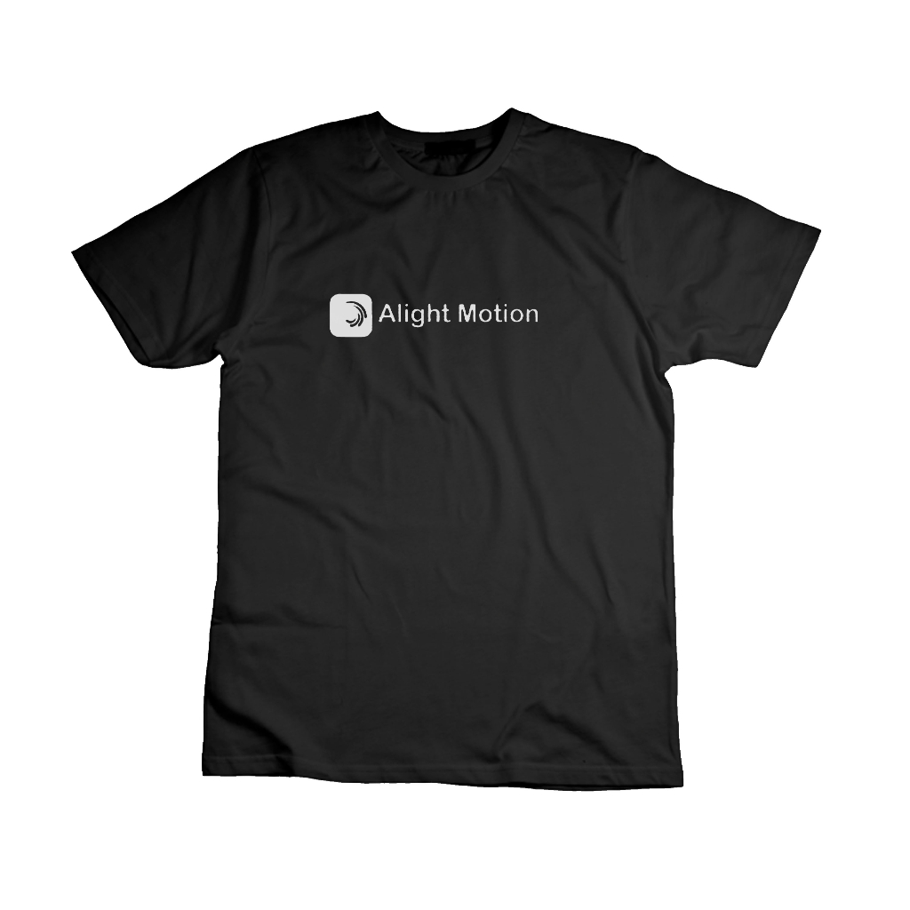 HOT PRODUK Kaos Sablon Distro ALIGHT MOTION Cotton Combed 30s Premium  Baju Lengan Pendek