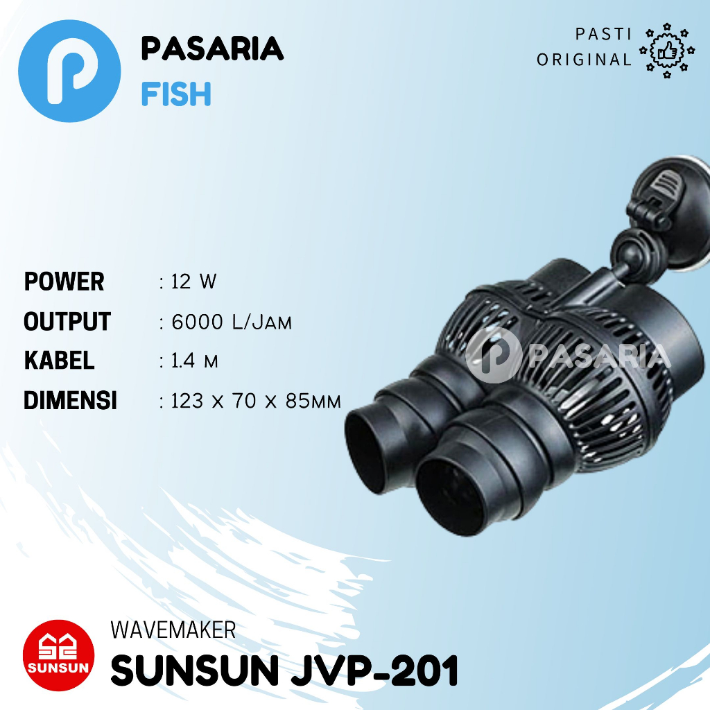 SUNSUN JVP201/JVP 201 Wavemaker/Wave/Gelombang Ombak/Arus Akuarium/Kolam