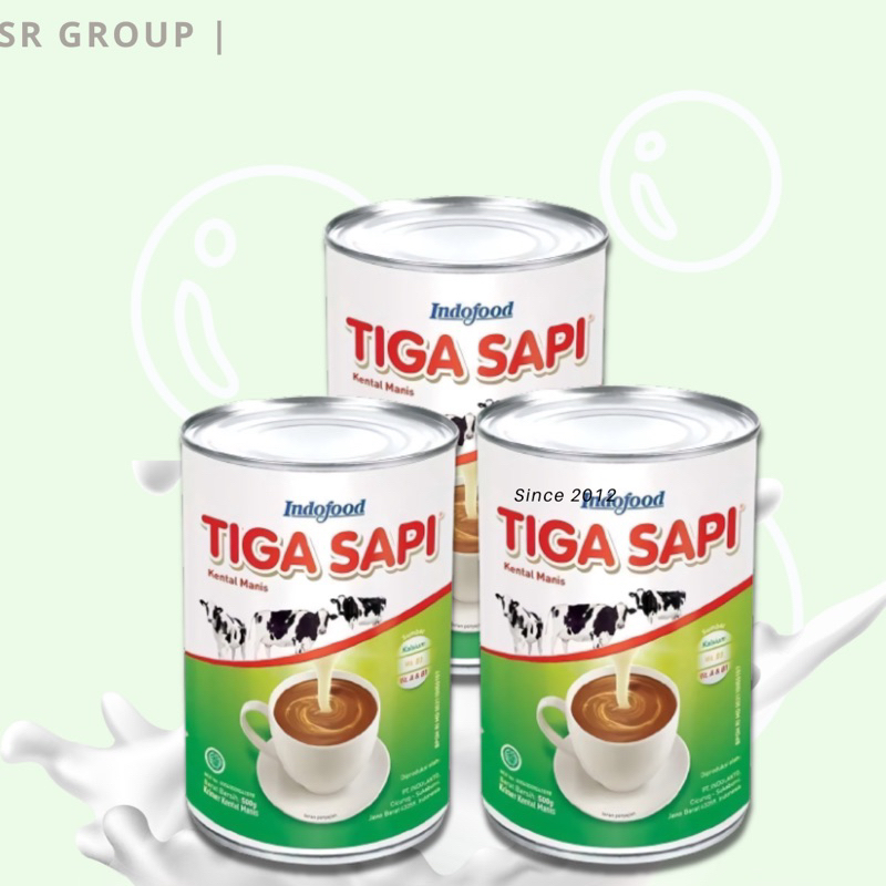 

Tiga Sapi Susu Kental Manis 490 Gram