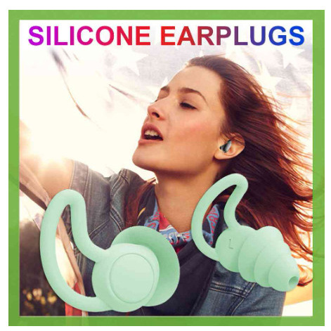 3 Layers Earplugs Tidur Peredam Suara Nyaman/Soft Silicone Earplugs