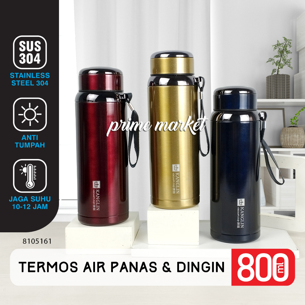 Termos Air Panas Stainless SUS 304 Thermos Air Panas Tremos Air Panas Dingin A078 (8105161)