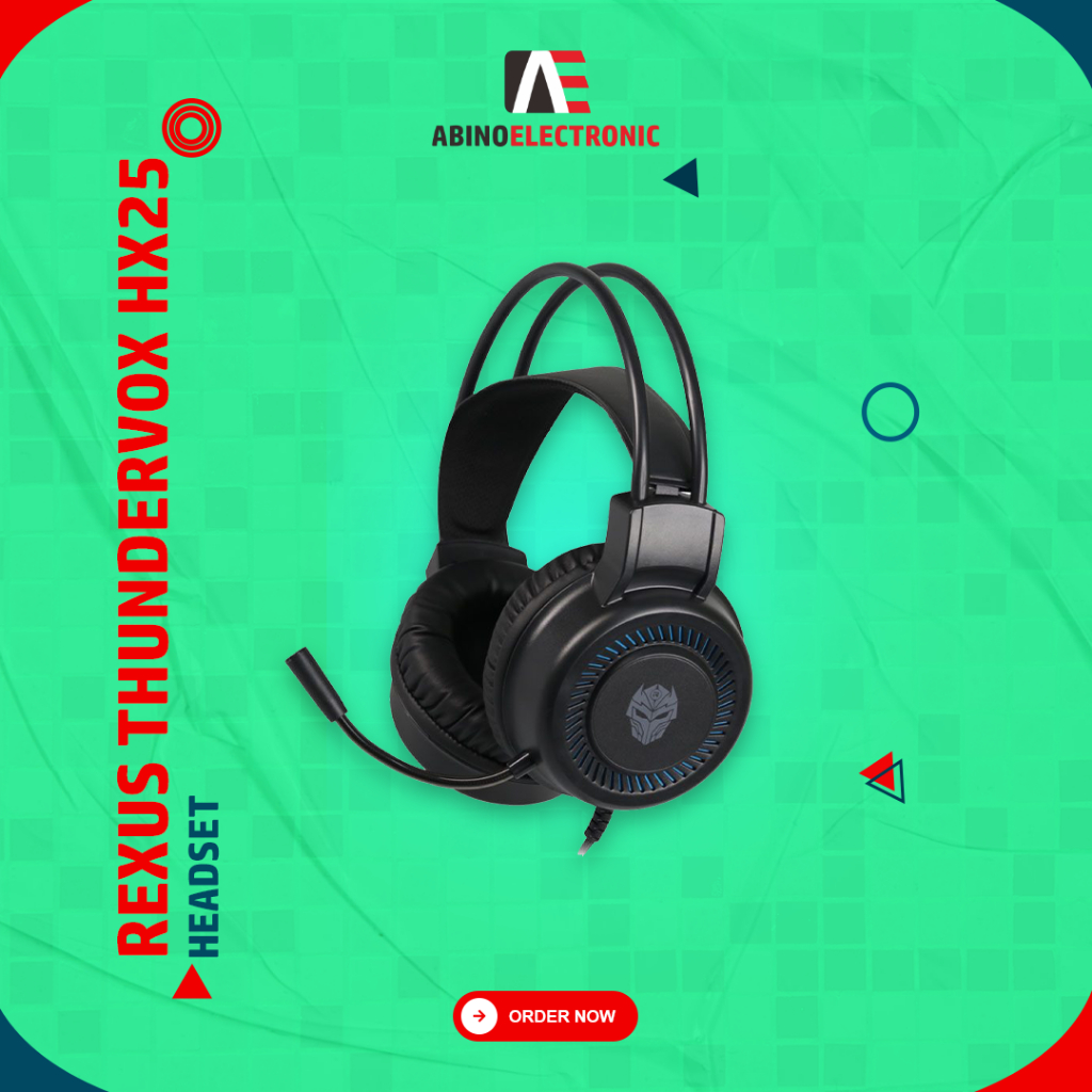 Headset Gaming Rexus Thundervox HX25 Headphone Komputer PC Laptop HP