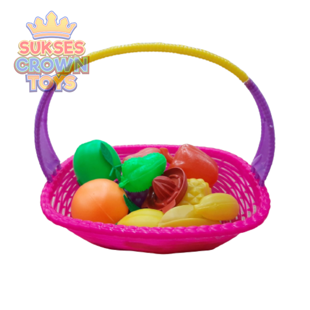 Mainan Keranjang Buah / Keranjang Belanja Buah / Mainan Anak Keranjang