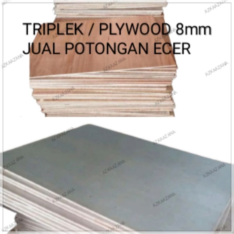 MURAH KAYU TRIPLEK PLYWOOD Potongan Eceran Tebal 8mm