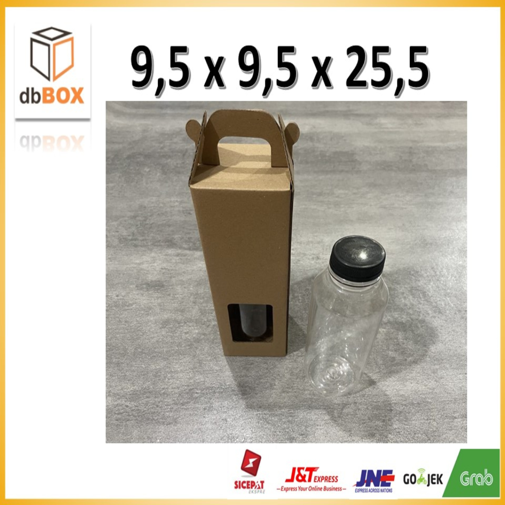 

gable box 9,5 x 9,5 x 25,5 untuk tumbler dan botol minum 1 L (kardus saja)