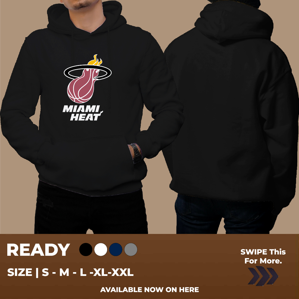 HOODIE MIAMI HEAT KEREN BANGETUNTUK PRIA DAN WANITA