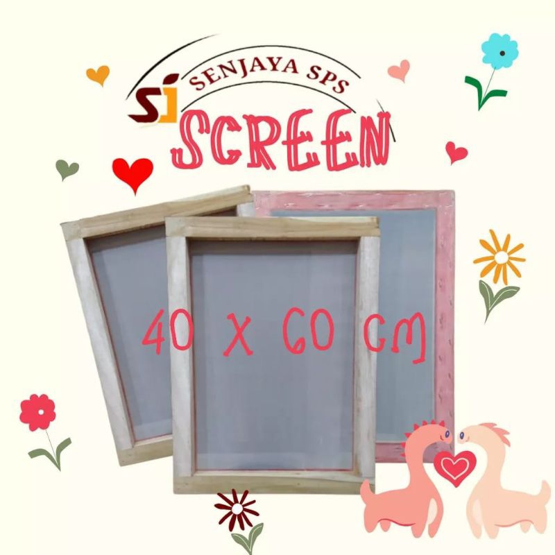 SCREEN SABLON KAYU 40X60