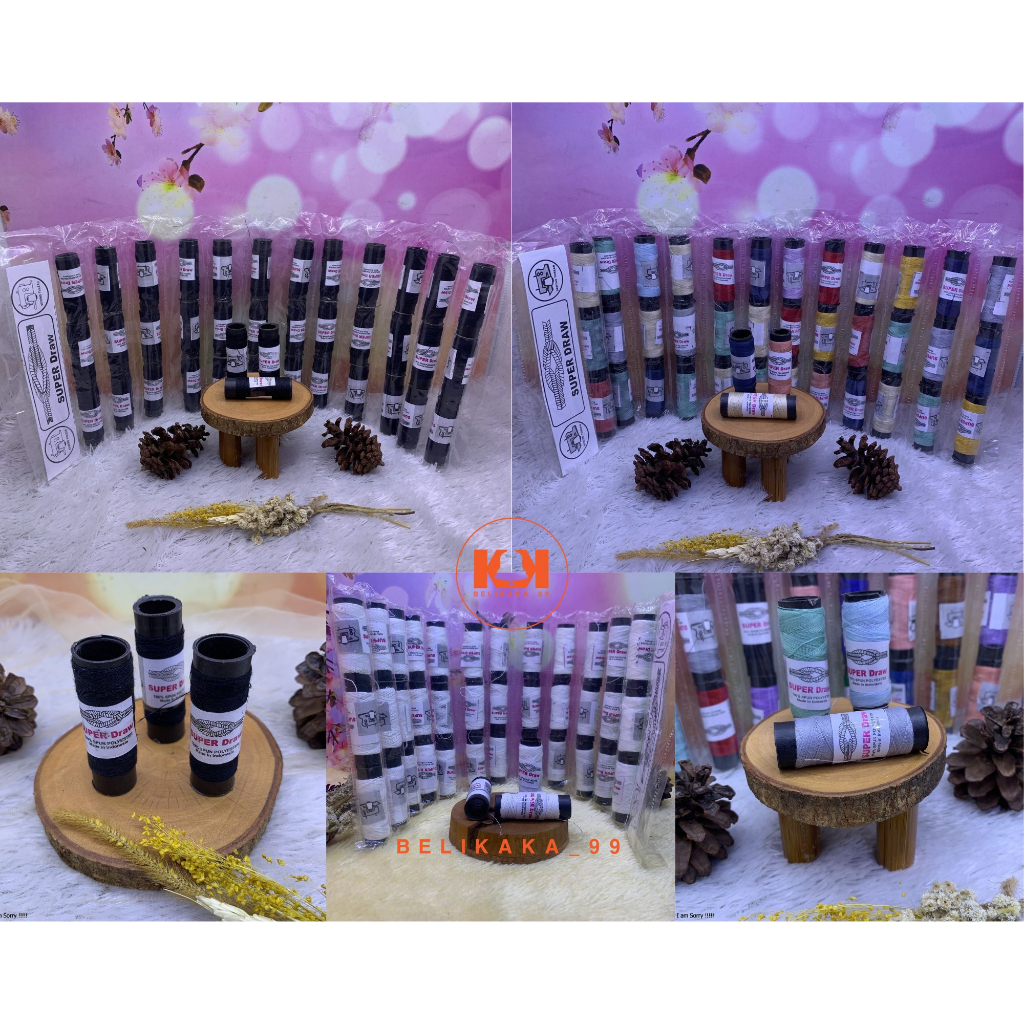 (36 PCS) BENANG JAHIT KECIL LEMBARAN ISI 36 PCS WARNA HITAM PUTIH DAN CAMPUR WARNA / BENANG 36 PCS
