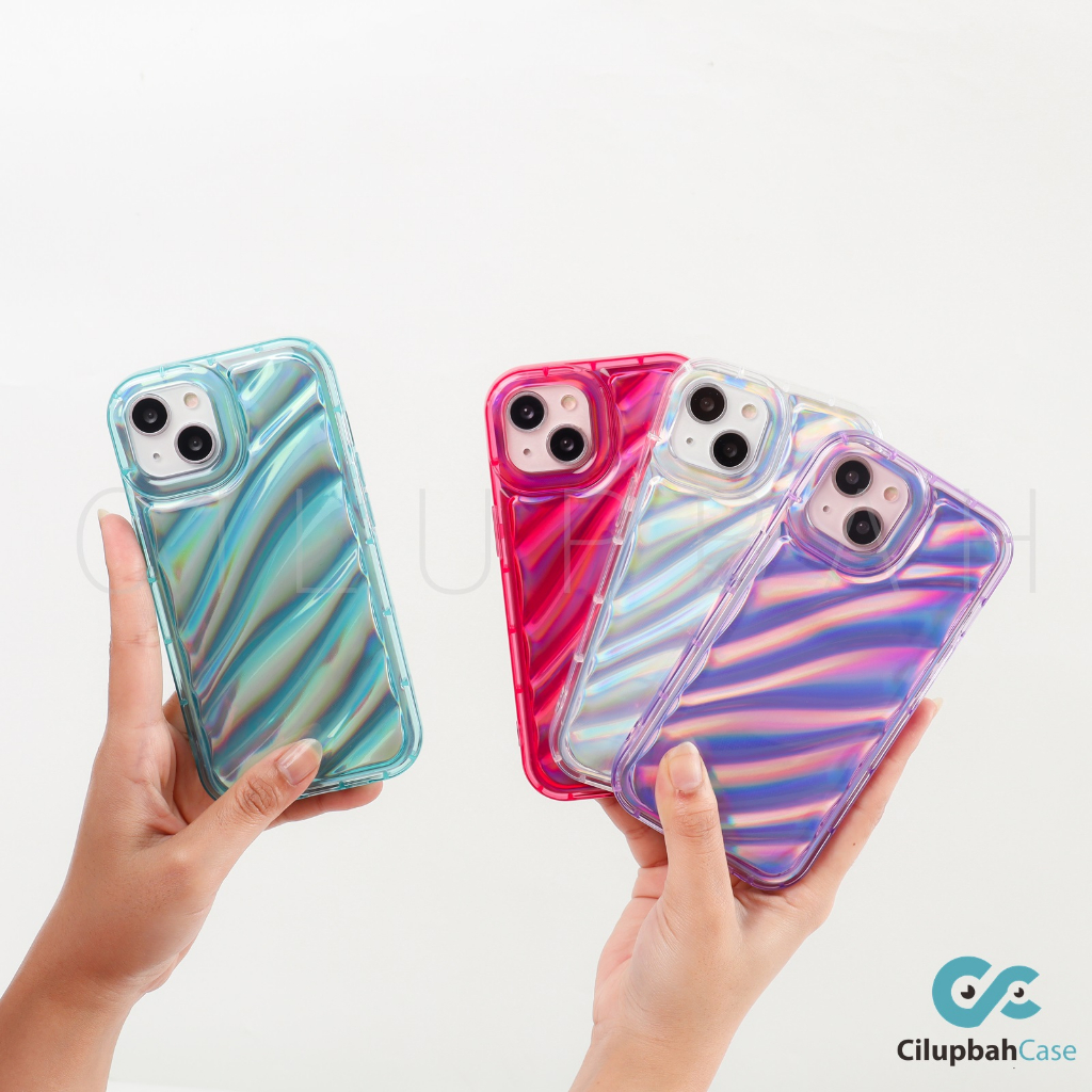 Dazzle Wave Case for iPhone X XS XR MAX 11 12 13 14 15 16 Plus Pro Max