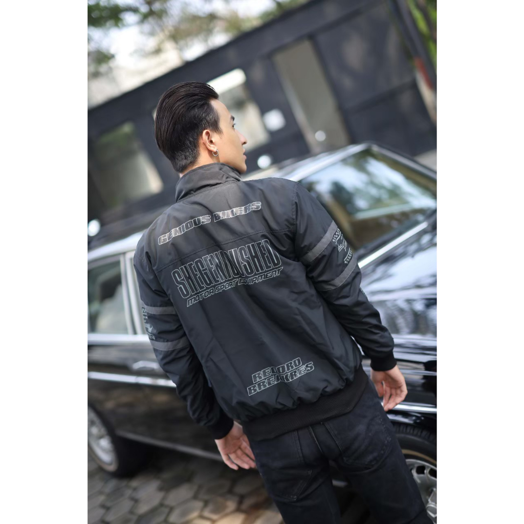Genious Nascar jacket Black Riders