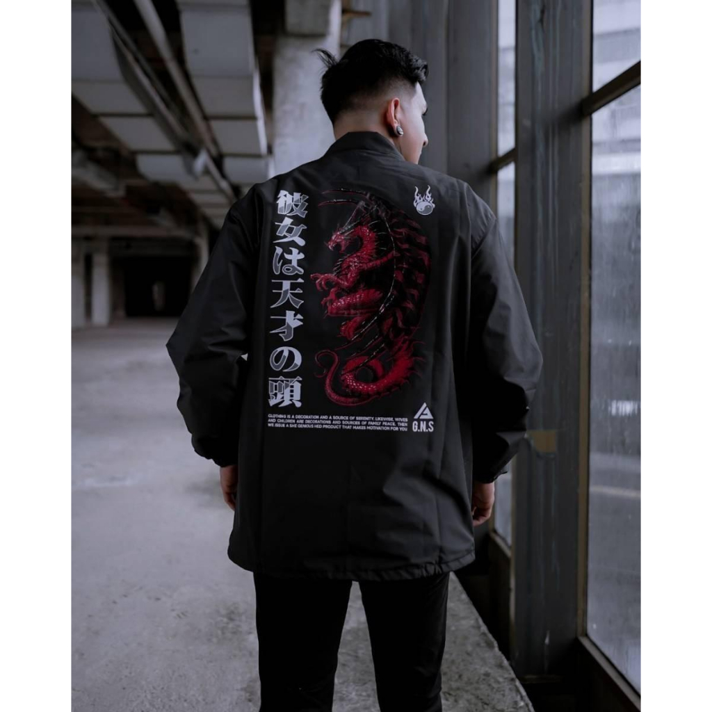 Genious Jacket Coach Red Dragon