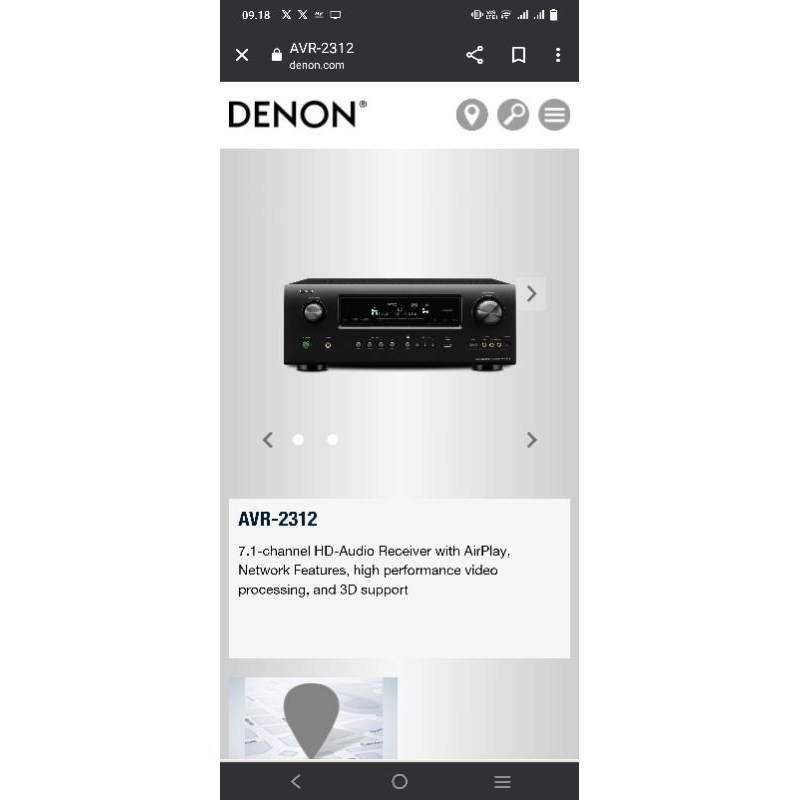 Denon AVR 7.1 Ch. AV 2312