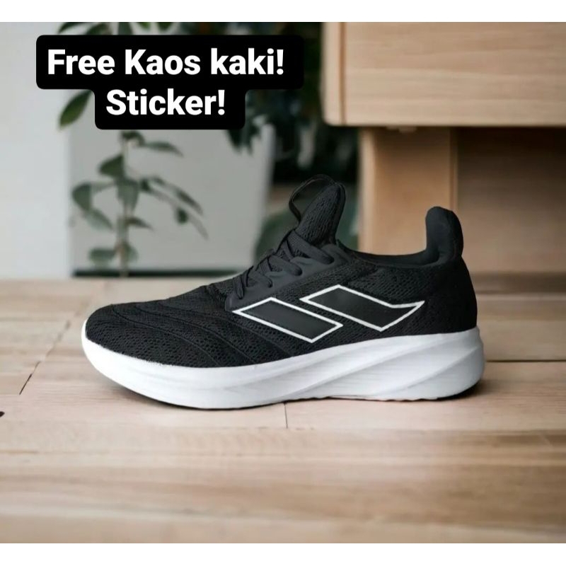 MILLS RAPTOR CL BLACK WHITE SEPATU RUNNING ORIGINAL  MILLS SEPATU SNEAKERS MILLS ORIGINAL SEPATU SEK