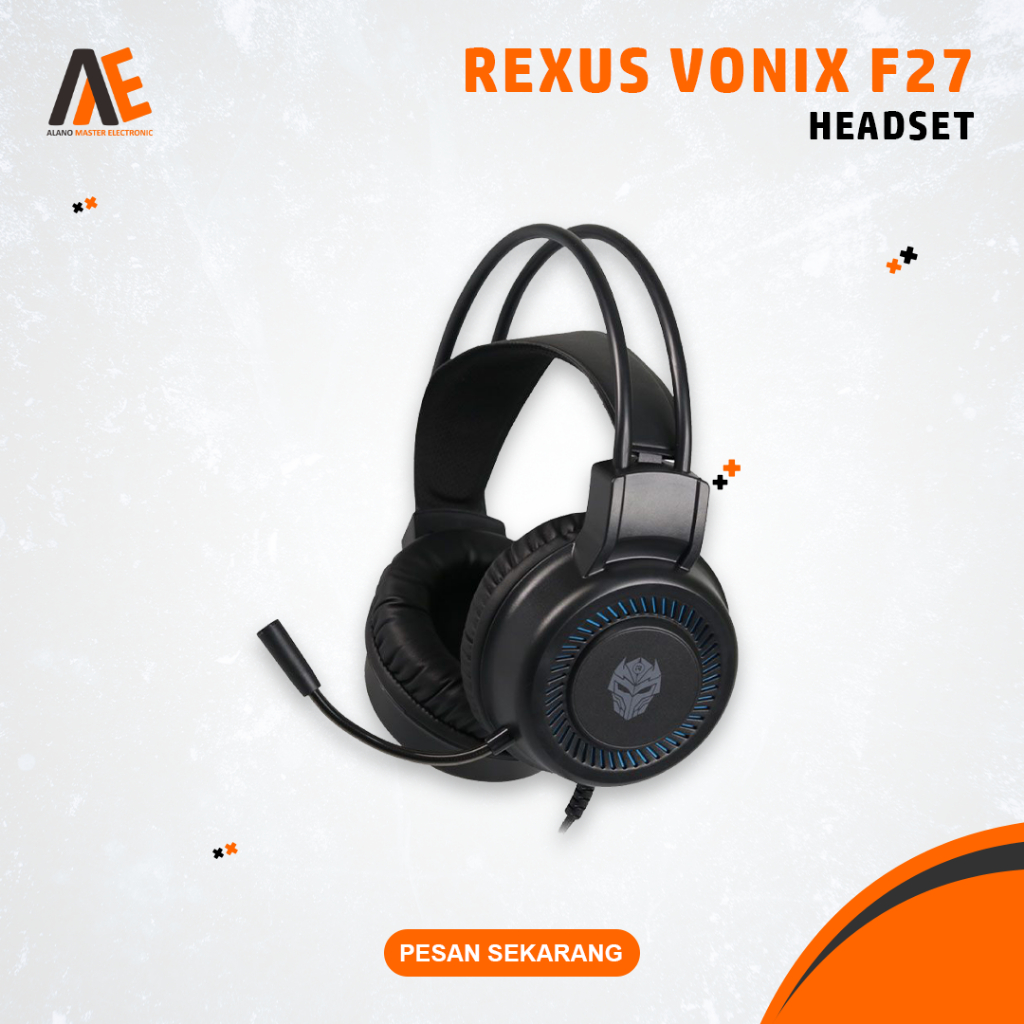 Headset Rexus Vonix F27 Gaming Headphone Komputer PC Laptop HP