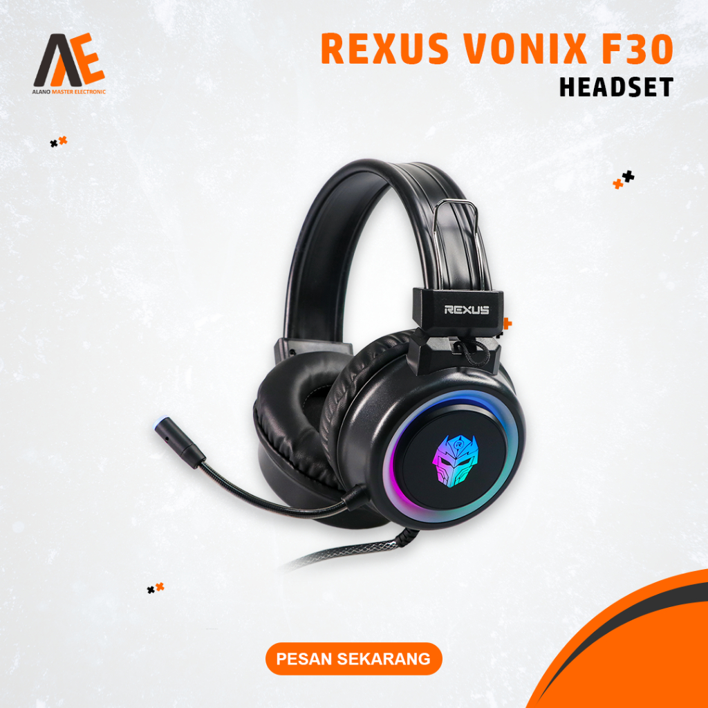 Headset Rexus Vonix F30 Gaming Headphone Komputer PC Laptop HP
