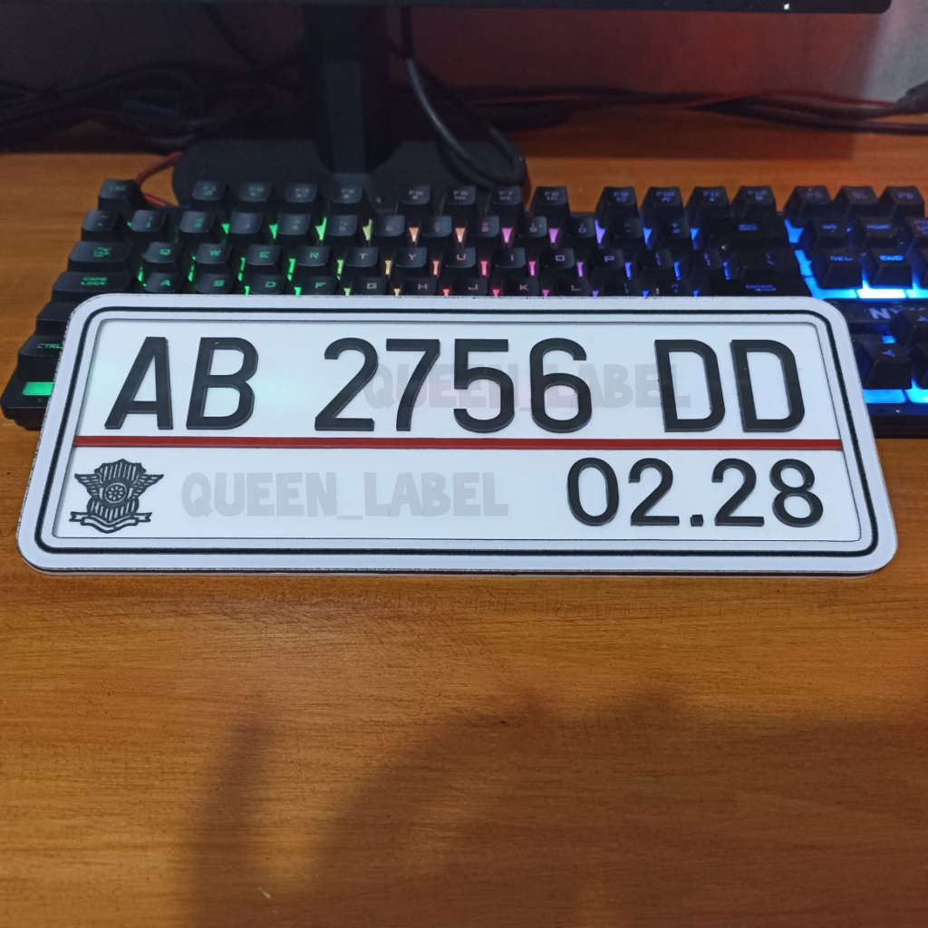 PLAT MOTOR AKRILIK / CUSTOM PLAT AKRILIK