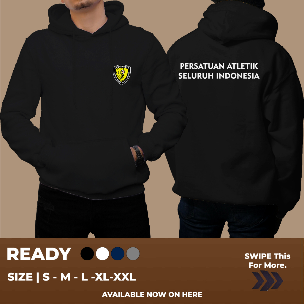 HOODIE PASI PERSATUAN ATLETIK SELURUH INDONESIA KEREN BANGETUNTUK PRIA DAN WANITA