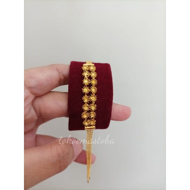 ACC gelang fashion wanita/gelang bunga matahari emas/gelang emas wanita 24k 99.9%/gelang emas toba 1