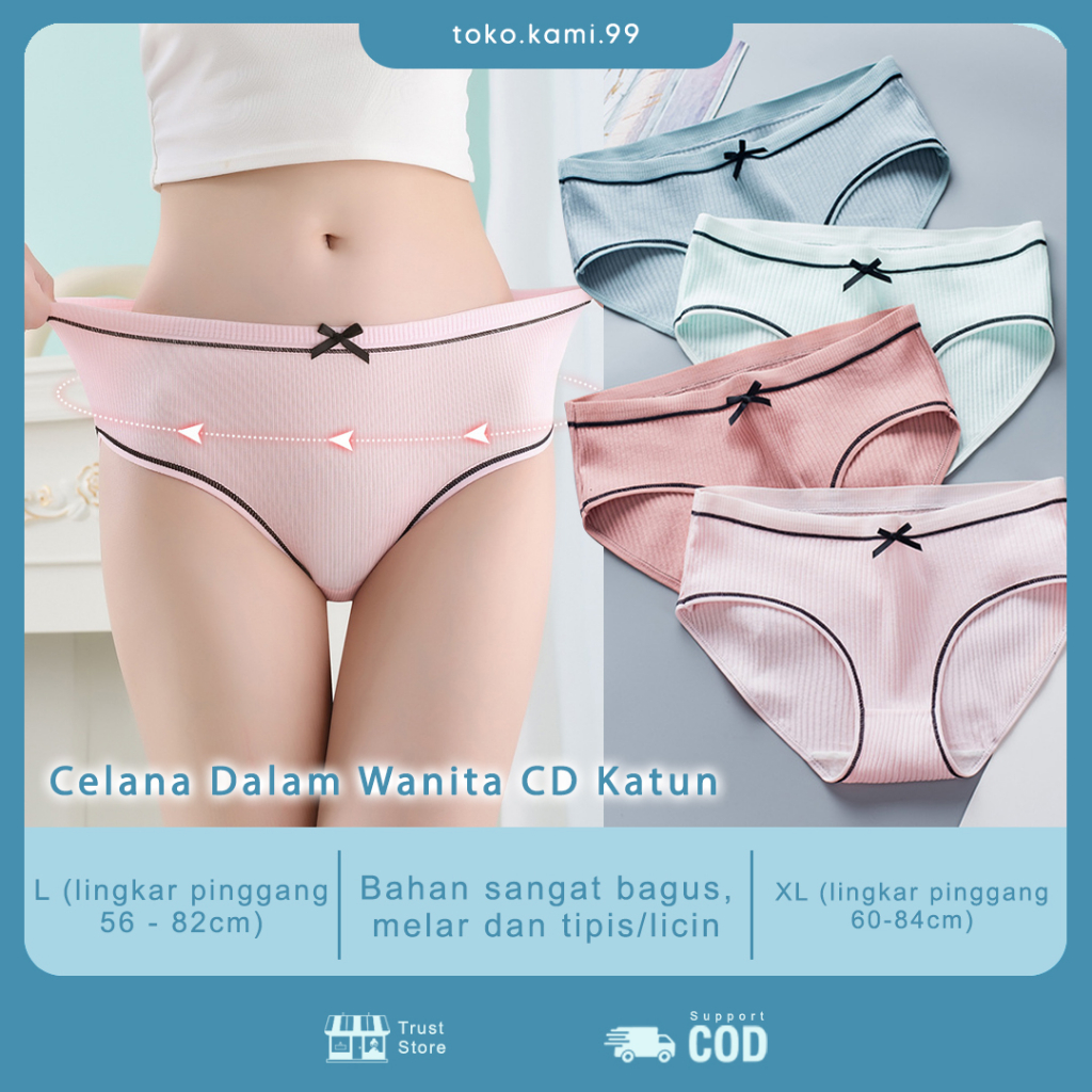 Celana Dalam Wanita Import 100% Katun