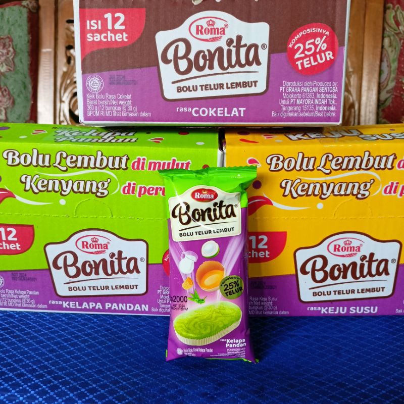 

TERBARU!! ROMA BONITA BOLU TELUR LEMBUT