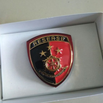 brevet wing pin lencana reserse dasar akrilik mika polri