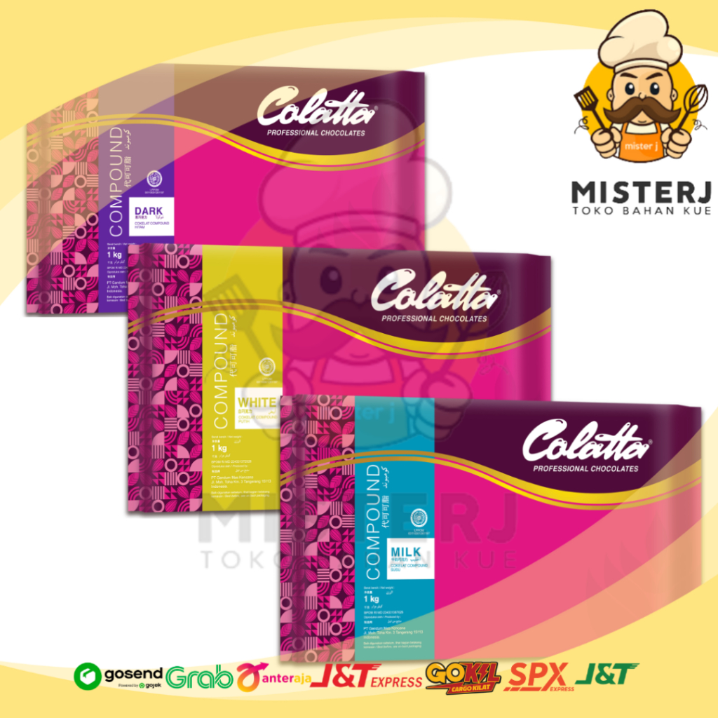 

Colatta Compound Dark | 1 Kg | Colatta White Compound | Milk Compound | Coklat Batangan