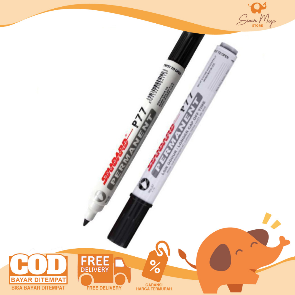 

Standard Spidol Permanent P77 / Spidol Papan Tulis Permanent Marker
