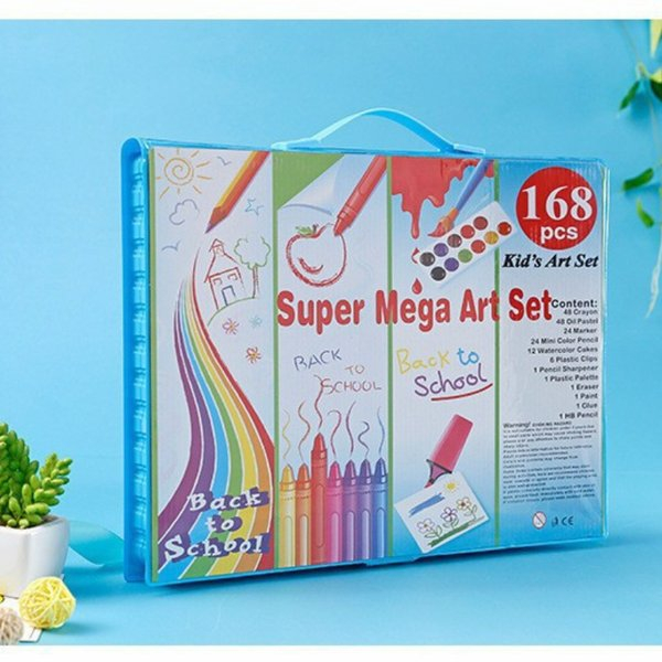 

Crayon Set 168pcs / Krayon Mewarnai Anak 168pcs / Pensil Warna Set 168pcs Murah