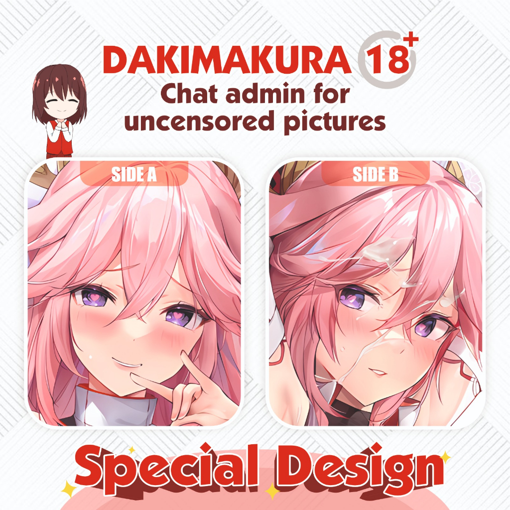 Dakimakura Yae Miko Genshin Impact 150x50 cm (Cover Only)