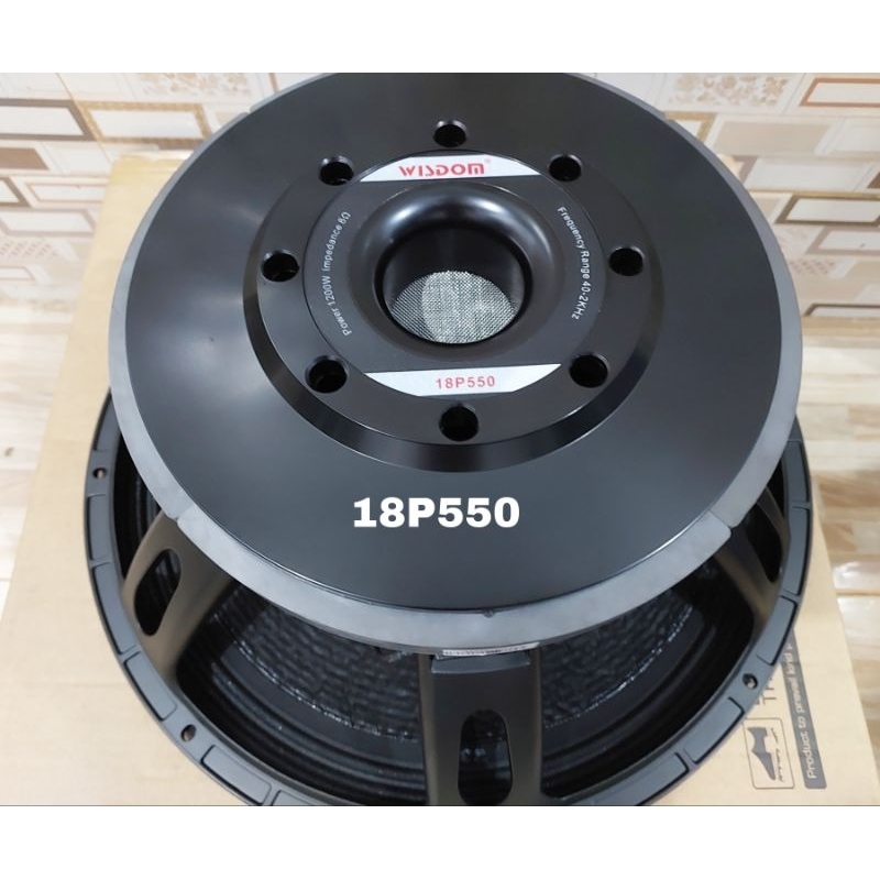 SPEAKER KOMPONEN SUBWOOFER 18IN WISDOM 18P550 VC 5.5 INCH