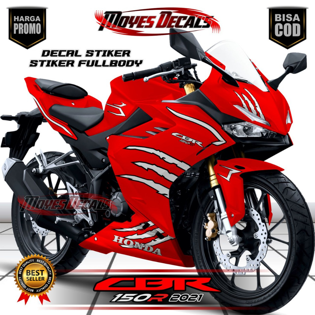 Decal Fullbody CBR 150 R 2021 -  Decal Stiker Honda  CBR 150 R 2021 X Design