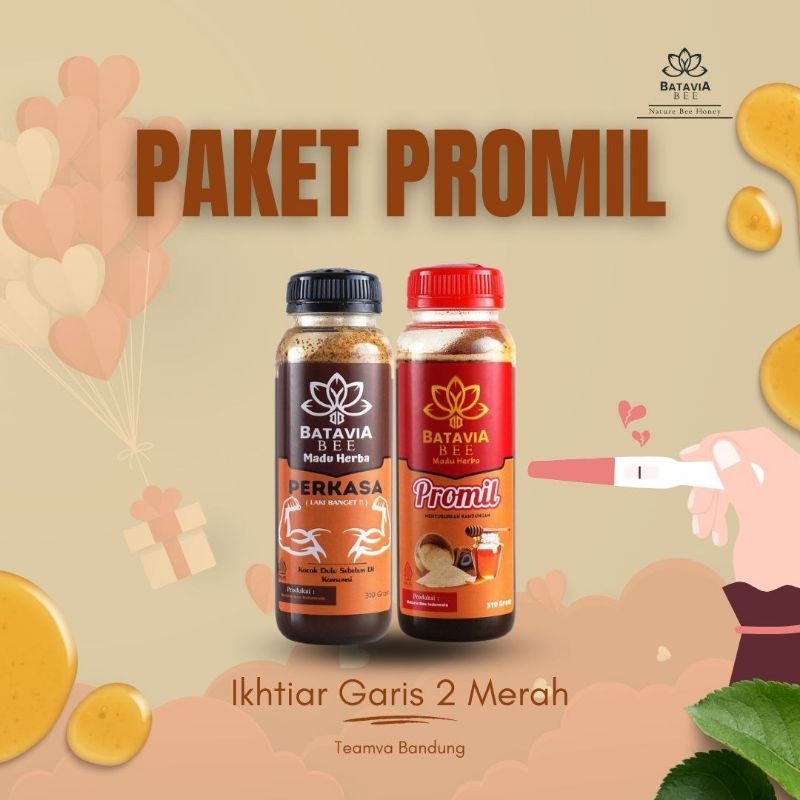 

Madu Zuriat Hamil (bundling 2 pcs madu herba Batavia bee Indonesia)