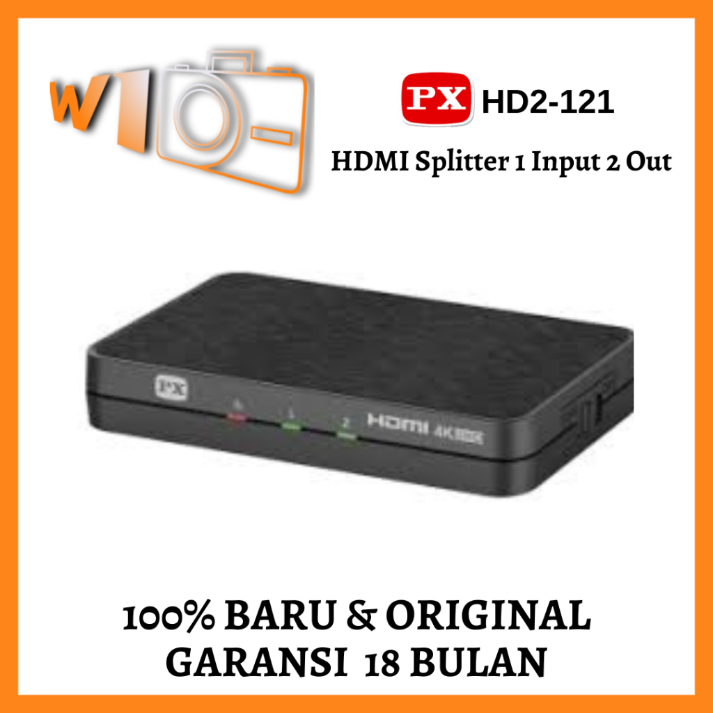 HDMI Splitter 1 Input 2 Output Full HD 3D 4K 2 port PX HD2-121