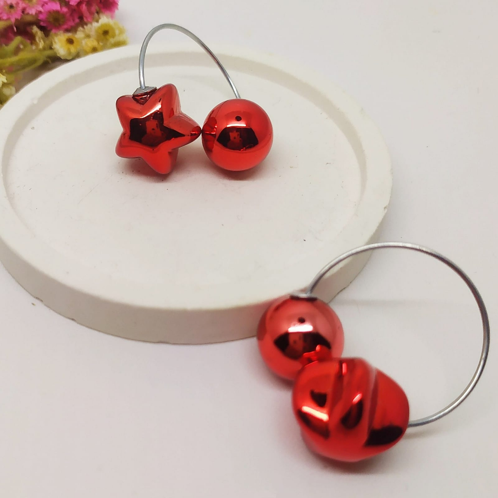 Termurah RING hijab /bros hijab/kolong jilbab/aksesoris hijab-Star Red