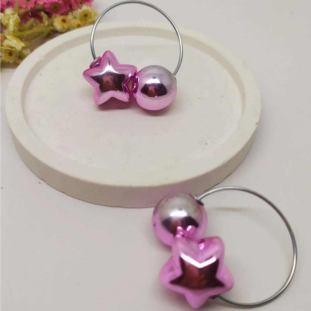 Termurah RING hijab /bros hijab/kolong jilbab/aksesoris hijab-Star Purple