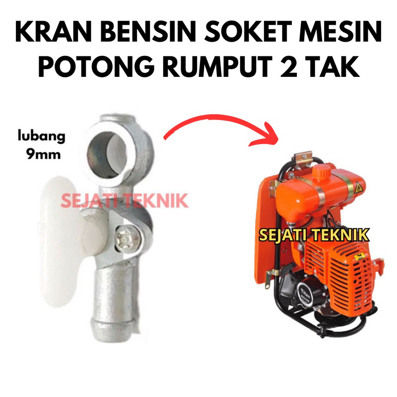 Kran bensin mesin potong rumput kran bensin lubang mesin pemotong rumput 2 tak kran bensin soket mes