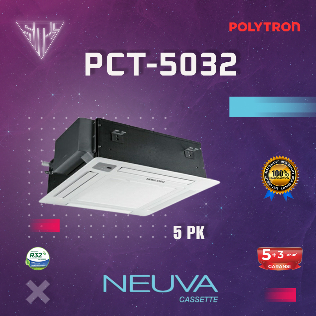 AC CASSETTE POLYTRON 5 PK PCT-5003