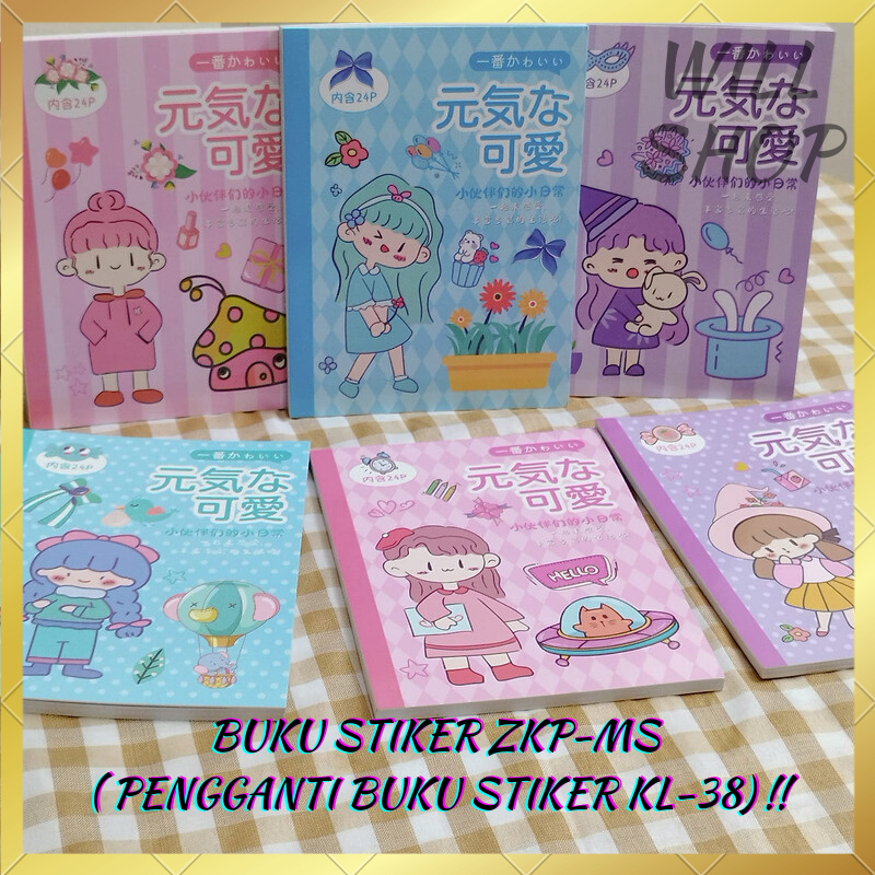 

TERBARU MINI BUKU STICKER CEWE ZKP-MS ( PENGGANTI BUKU STIKER KL-38) / BUKU STICKER TEMPEL FULL BERGAMBAR MINI BOOK STIKER ANTI AIR BISA COD