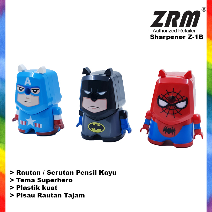

Serutan Pensil Meja Superhero / Rautan Meja Superhero ZRM Z-1B