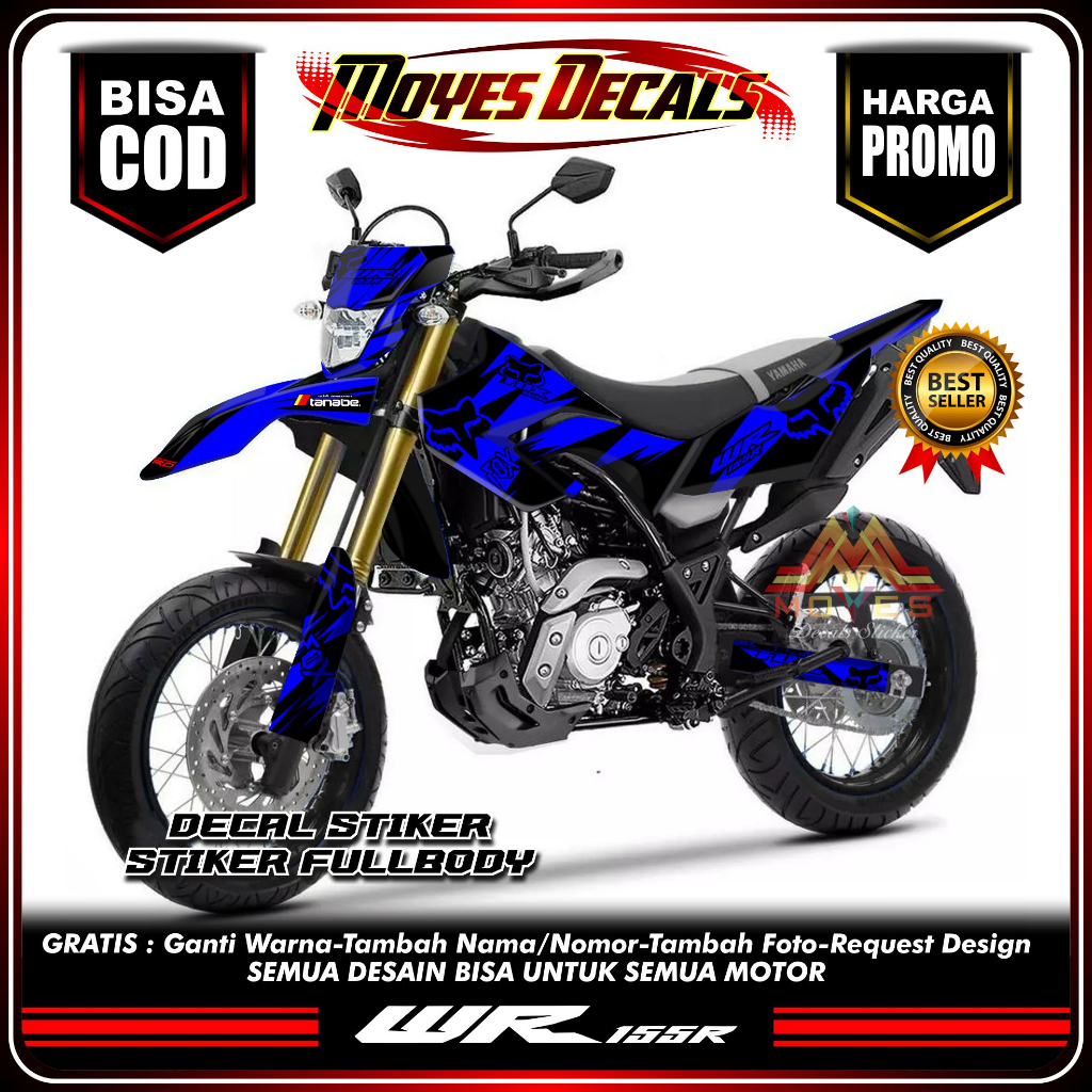 Decal WR 155R - Stiker WR 155 - Dekal WR 155R FullBody - Striping WR 155 Design Keren