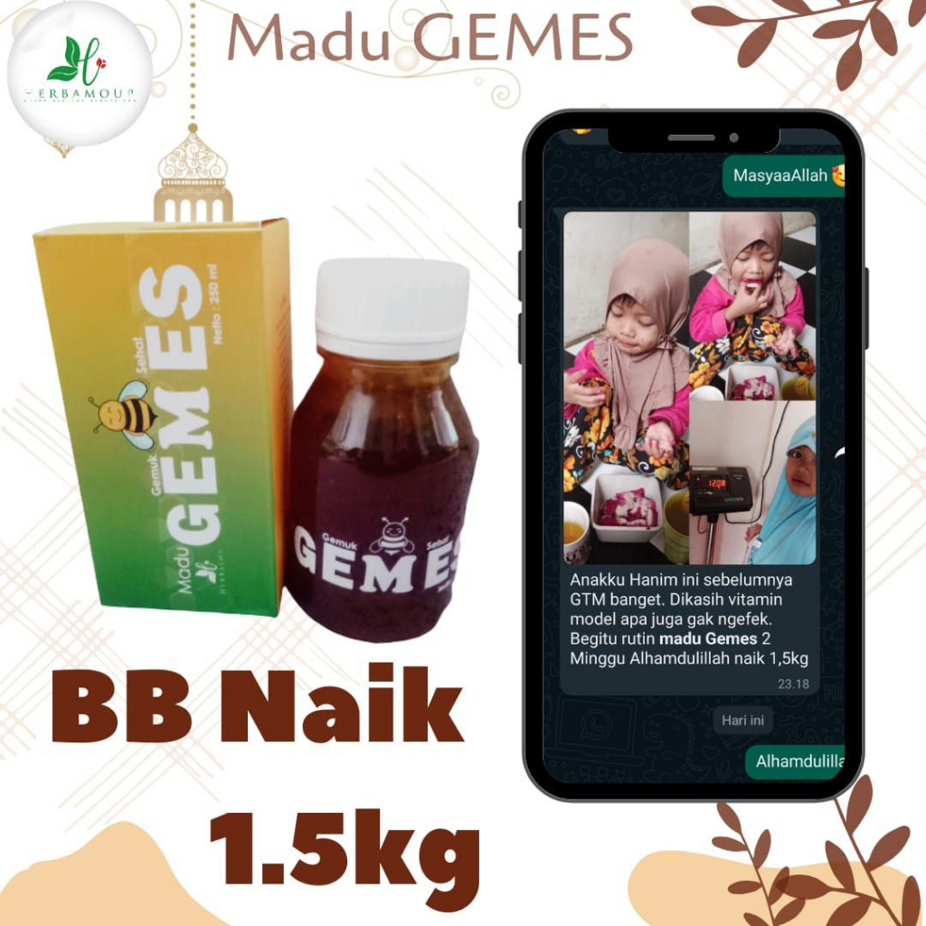 

Madu gemes(gemuk dan sehat)madu penggemuk badan by herbalov