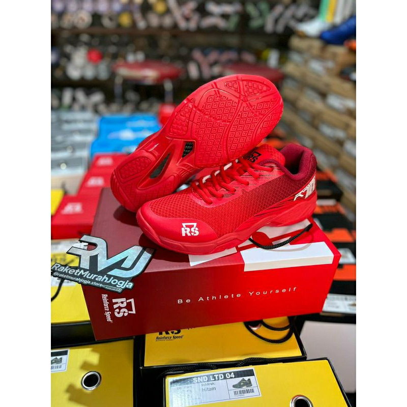 SEPATU BADMINTON RS ROSOBIN 18 RED ORIGINAL